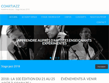 Tablet Screenshot of coartjazz.fr